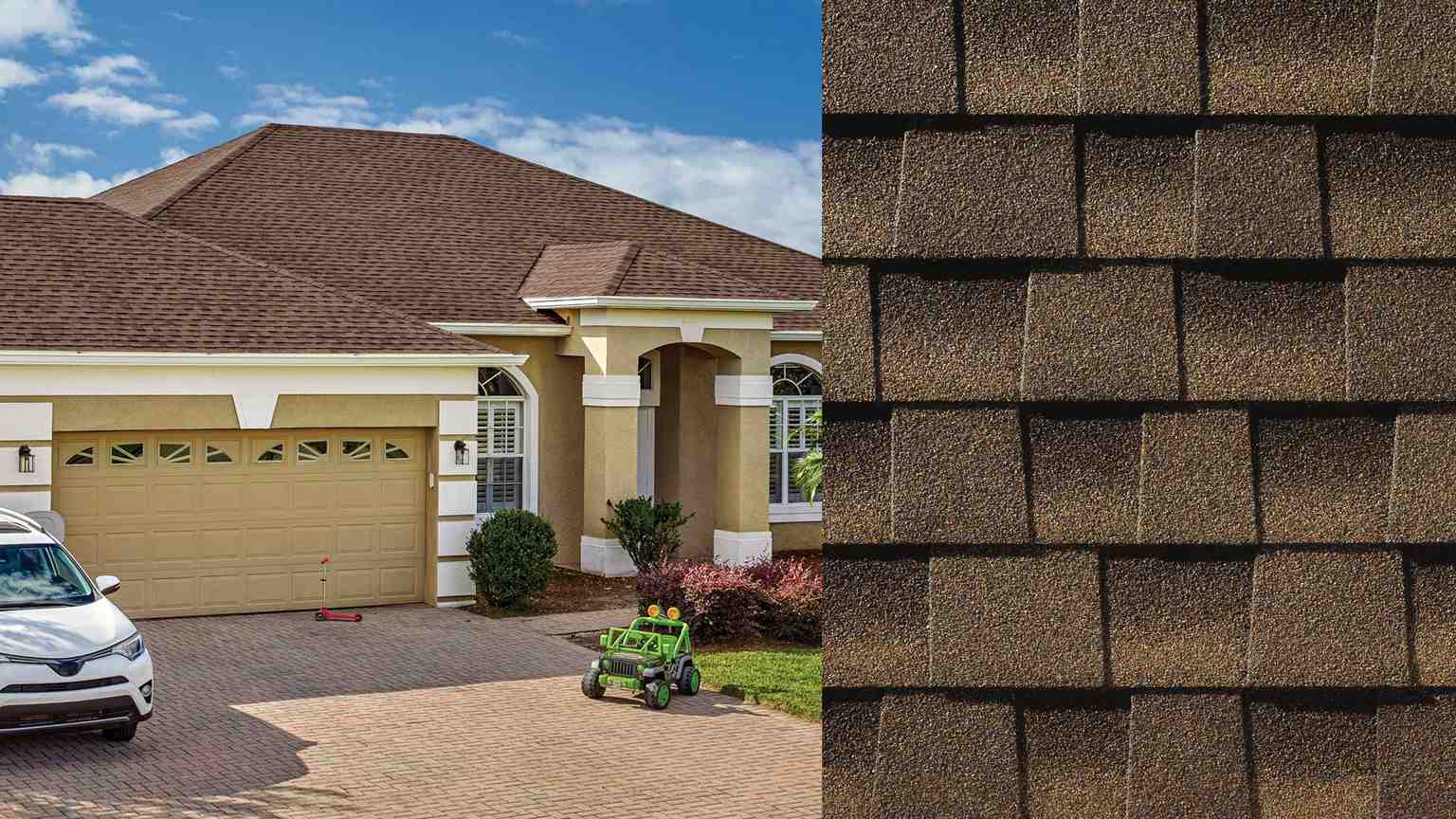 Timberline HDZ Barkwood roof preview