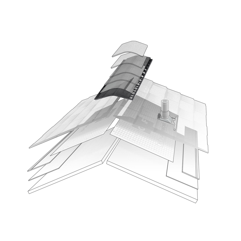 GAF Attic Ventilation roof layer illustration