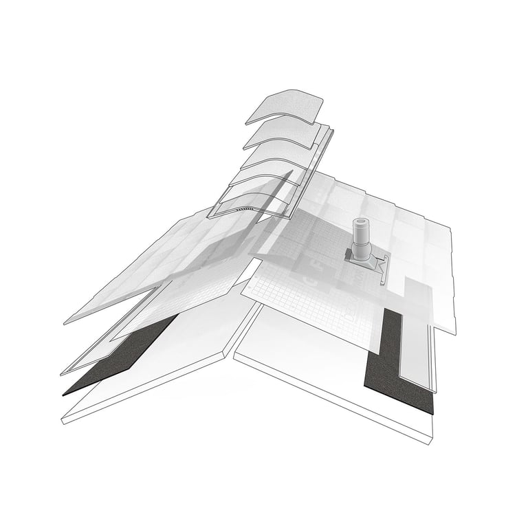 GAF Leak Barriers roof layer illustration